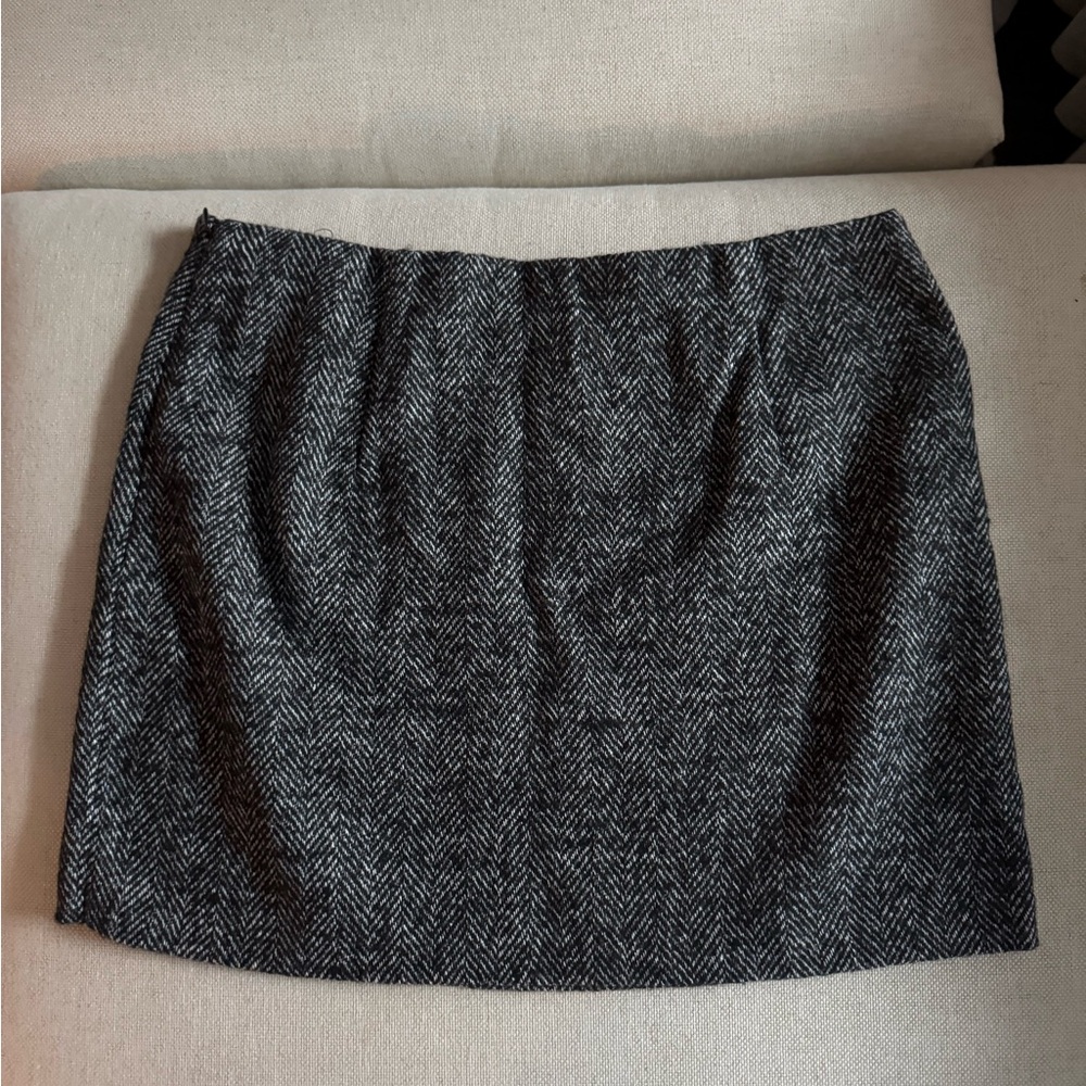 H&M Black and White Mini Skirt